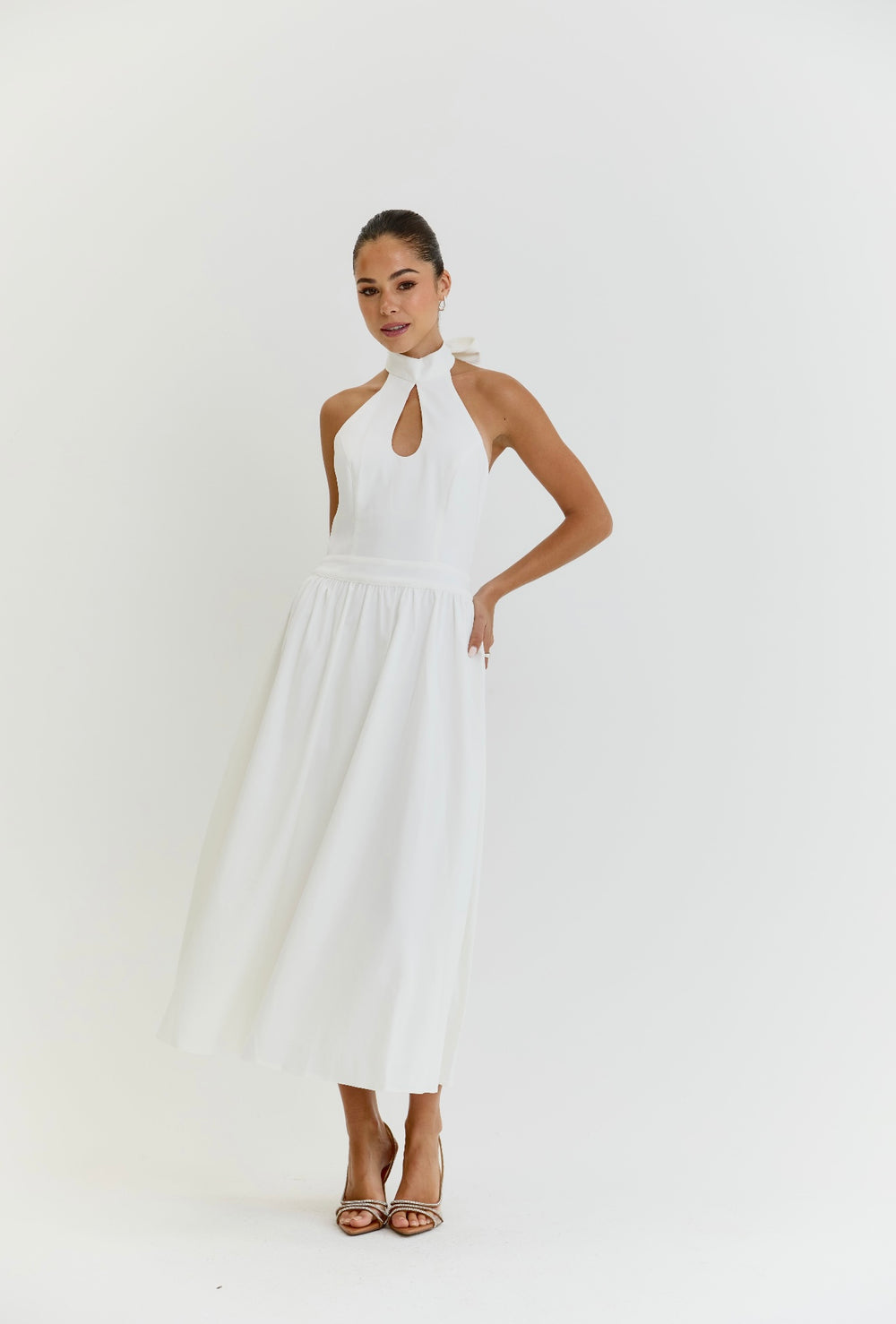 The Harper Dress White
