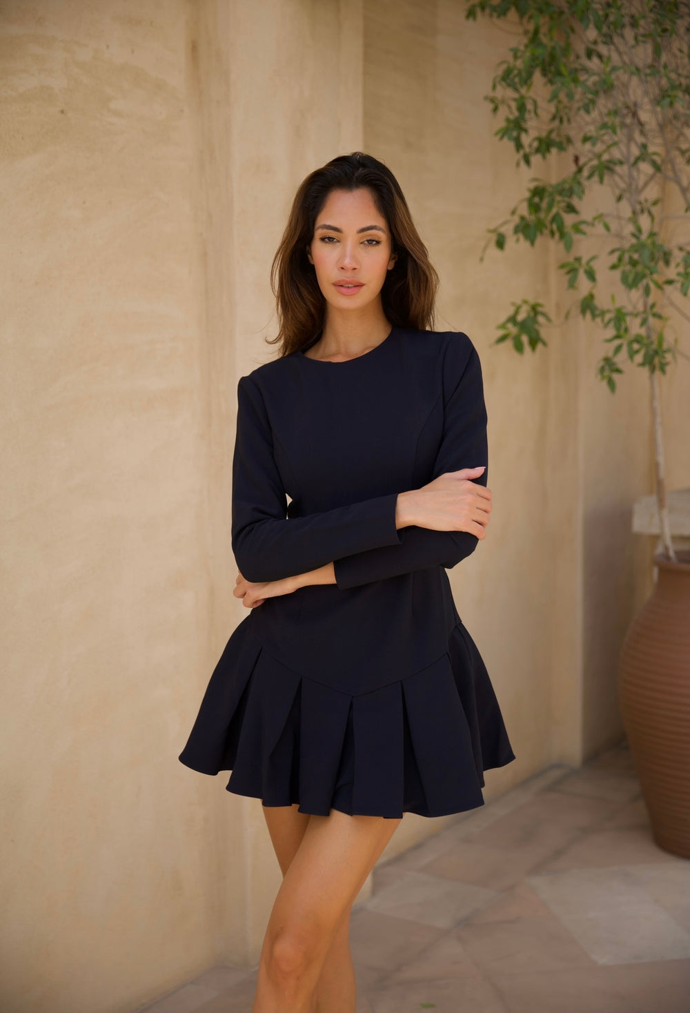 Cheri Navy Dress