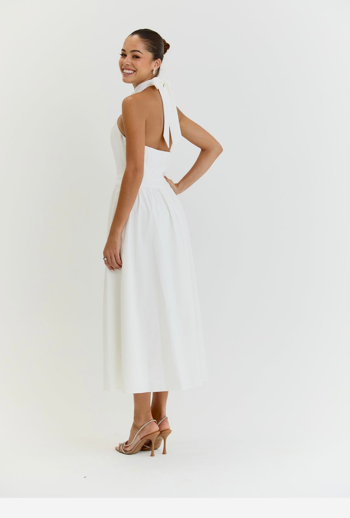 The Harper Dress White