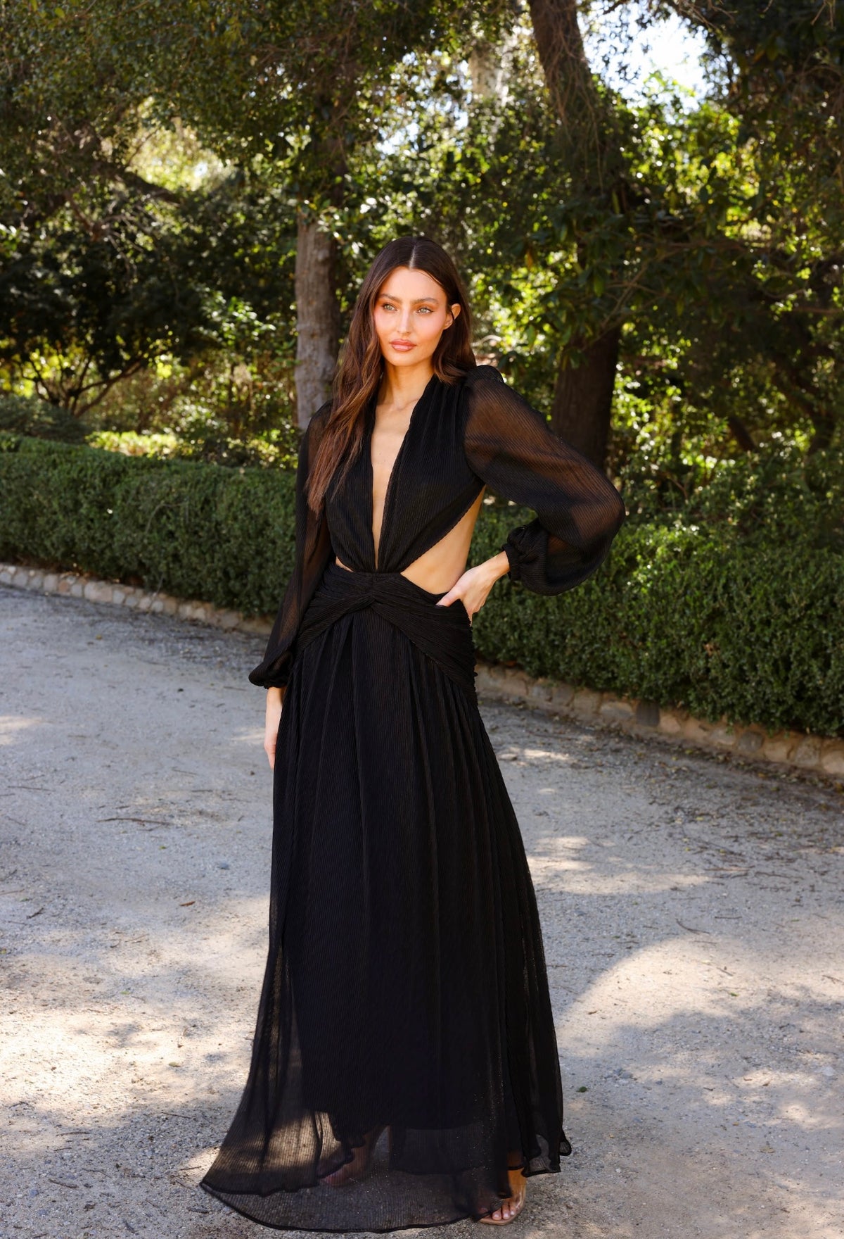 black goddess dress – ALBLONDONME SIZE:15-15.5/32 White Lace Collar Long The back zipper makes pants and skirts
