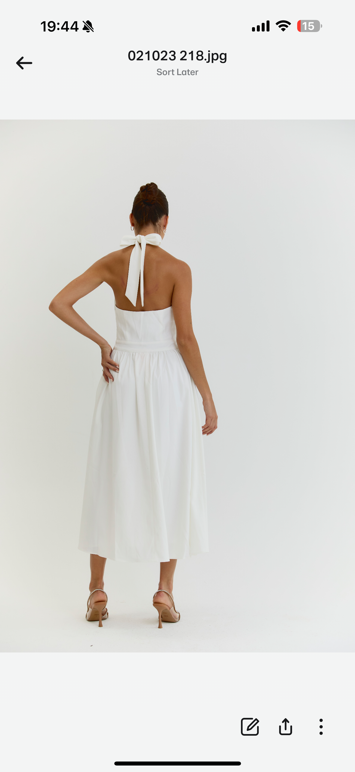 The Harper Dress White