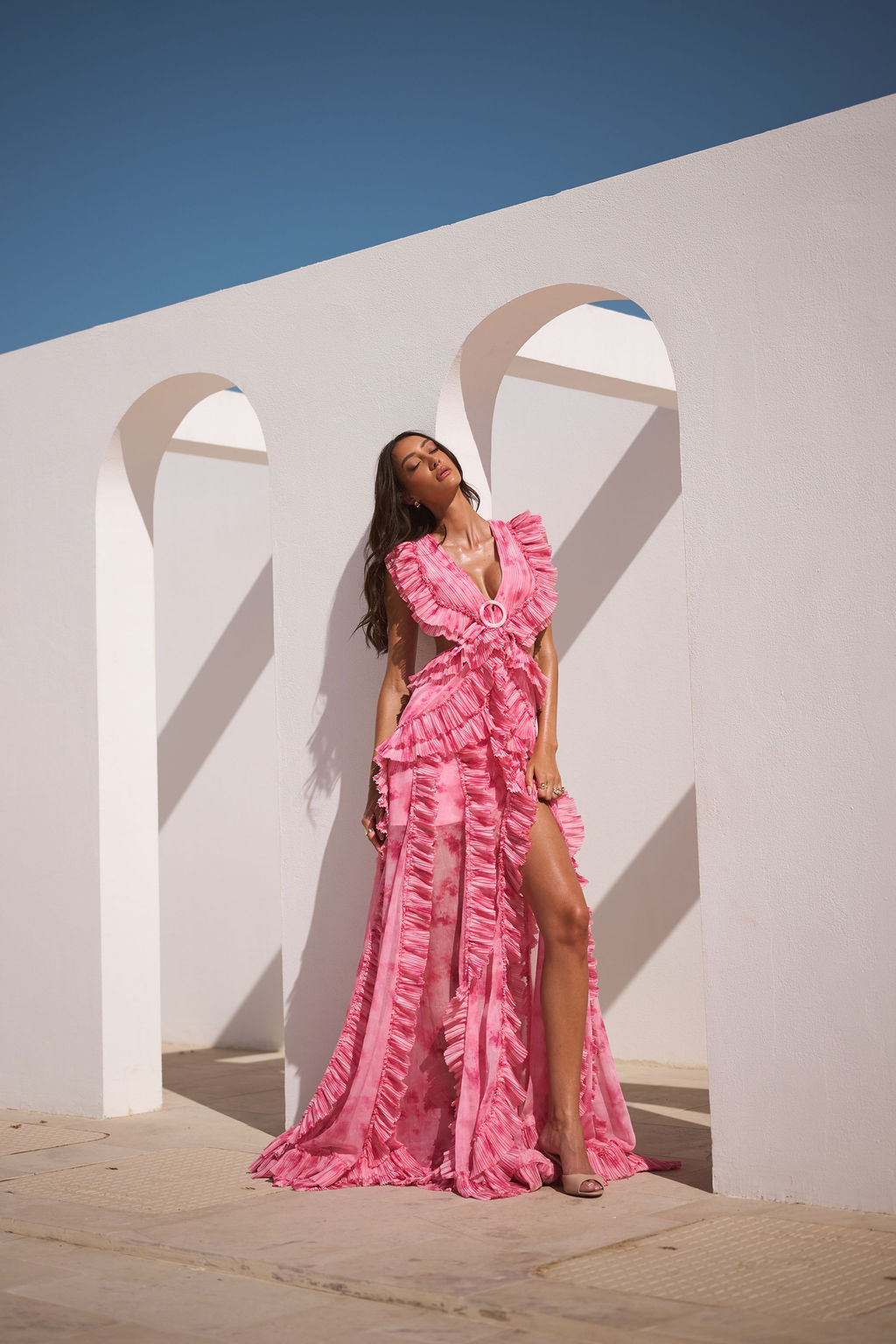 Rose Water Cassini Dress