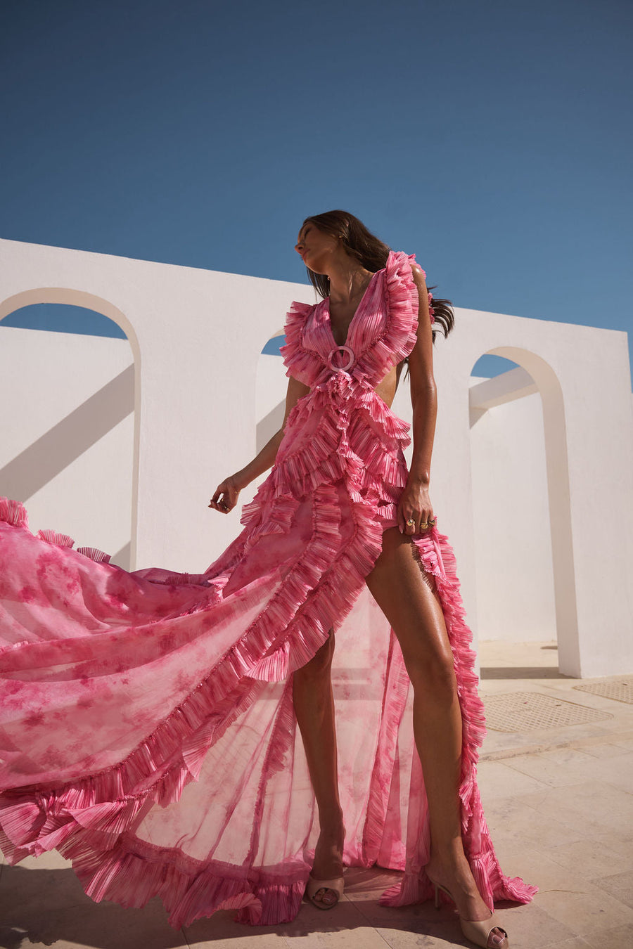 Rose Water Cassini Dress