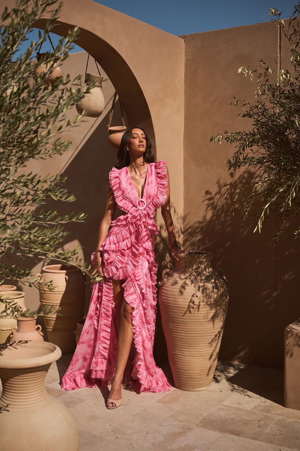 Rose Water Cassini Dress