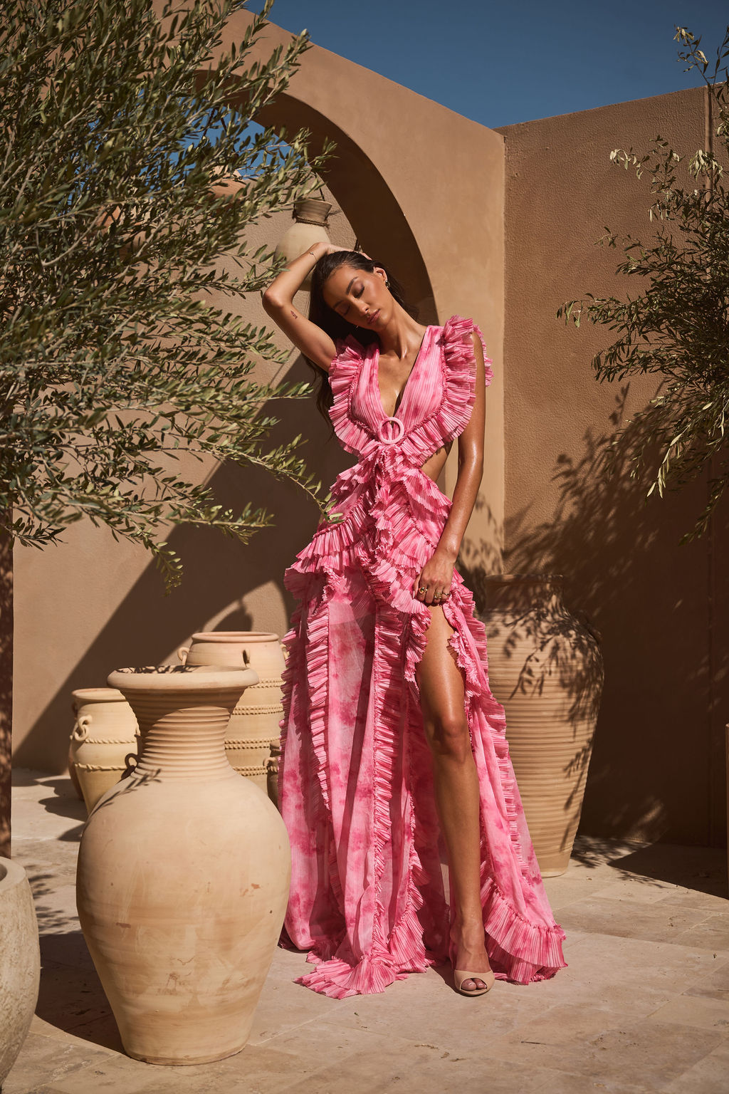 Rose Water Cassini Dress