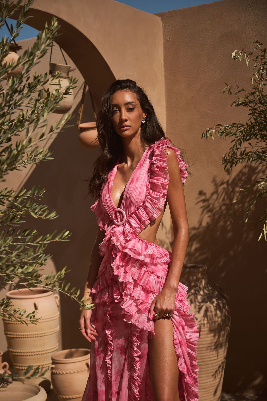 Rose Water Cassini Dress