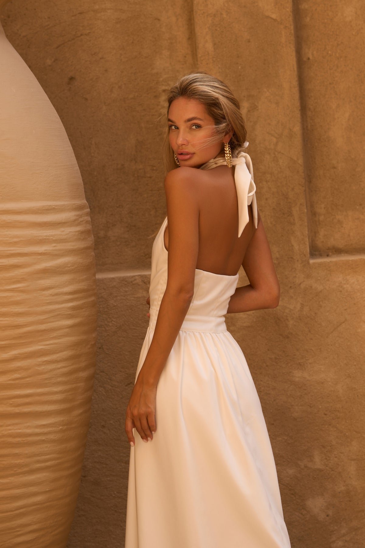 The Harper Dress White