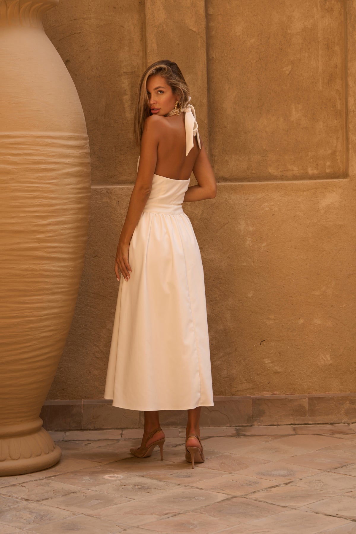 The Harper Dress White