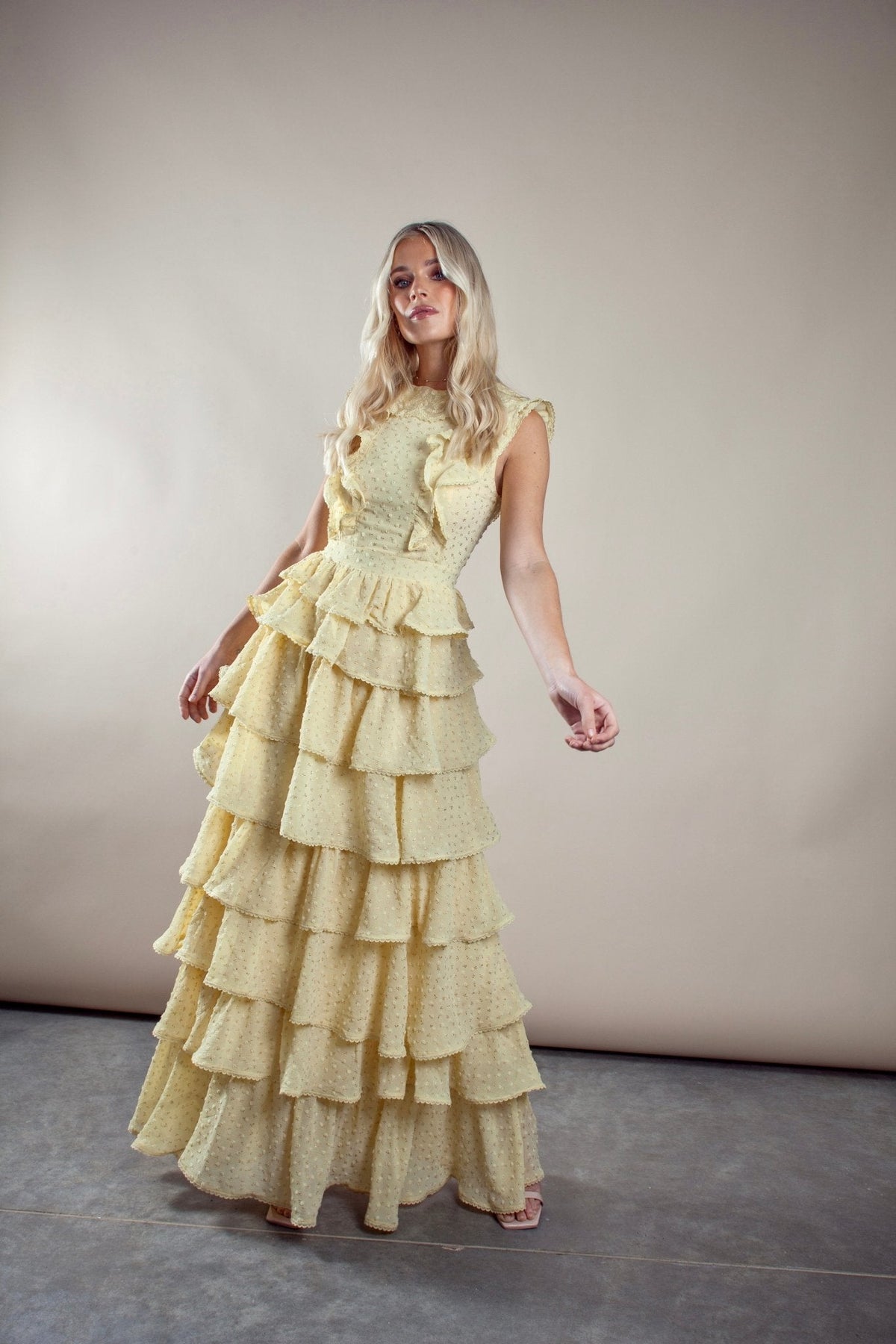 Sunset Ruffle Dress