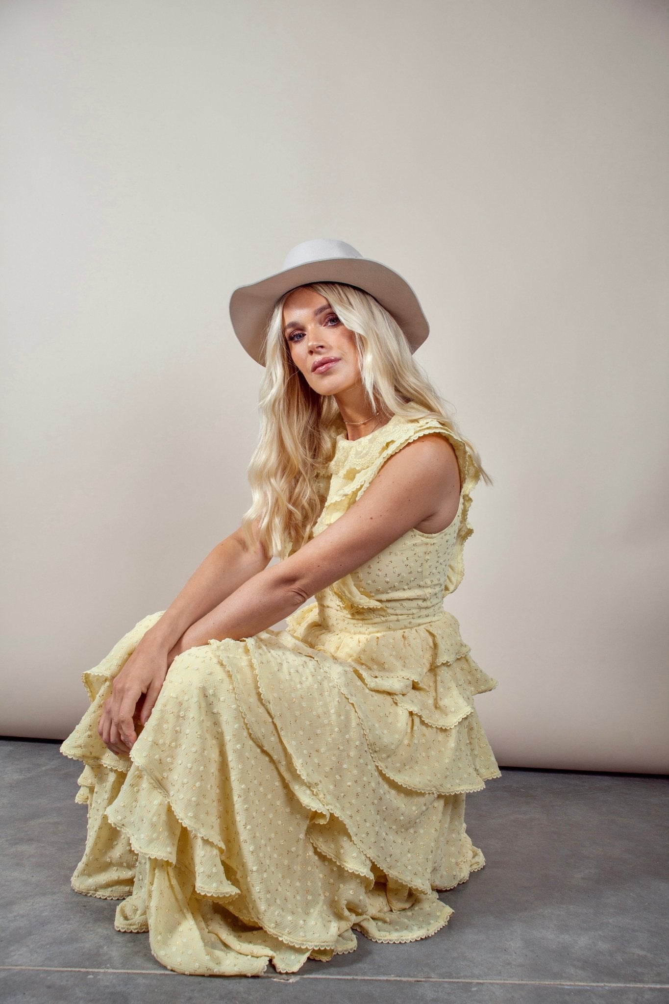 Sunset Ruffle Dress - Anne Louise Boutique